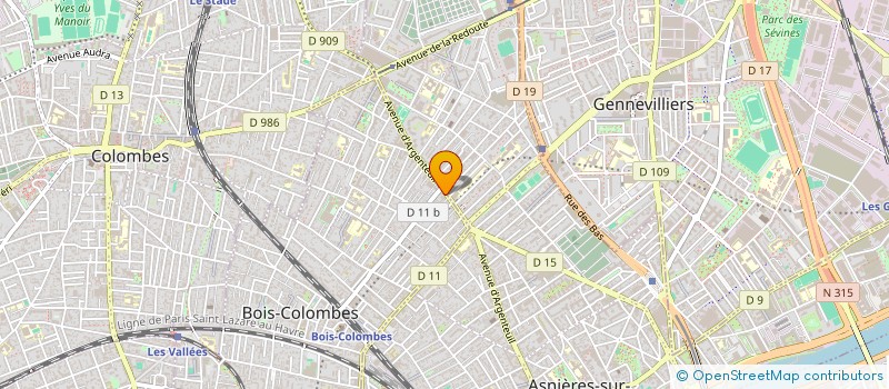 localisation de l'entreprise HABITAT PRESTIGE à BOIS-COLOMBES