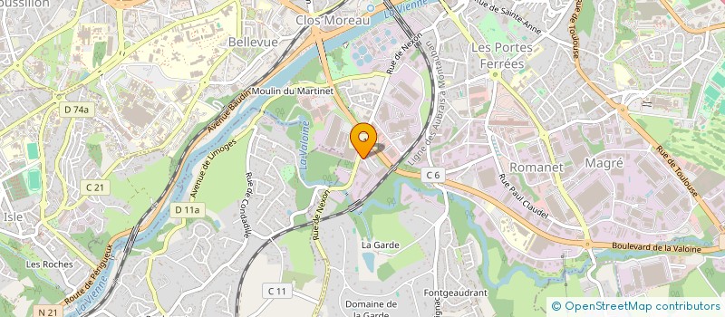 localisation de l'entreprise HABITAT PRESTIGE à LIMOGES
