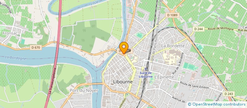 localisation de l'entreprise HABITAT PRO à LIBOURNE