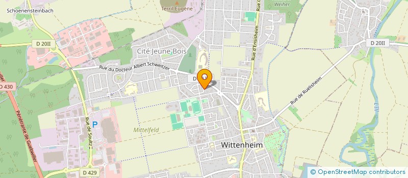 localisation de l'entreprise HABITAT PROJET EGGEMANN à WITTENHEIM