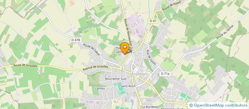 localisation de l'entreprise HABITAT RENO CONFORT  FRONTON