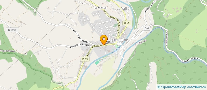 localisation de l'entreprise HABITAT RENOVATION à ROQUECOURBE