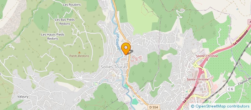 localisation de l'entreprise HABITAT RENOVATION DEPANNAGE 83  SOLLIES-TOUCAS