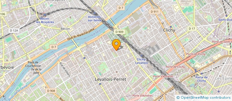 localisation de l'entreprise HABITAT RESPONSABLE à LEVALLOIS PERRET