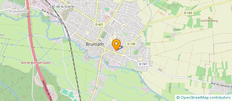 localisation de l'entreprise HABITAT SERVICE SARL  BRUMATH