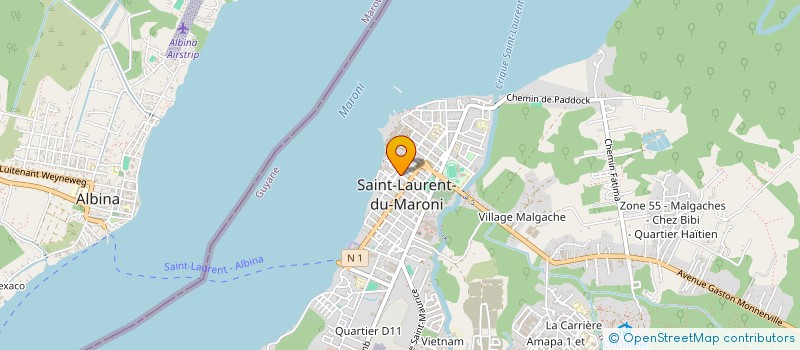 localisation de l'entreprise HABITAT SERVICES SARL à SAINT-LAURENT-DU-MARONI