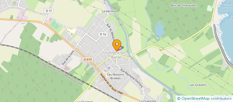 localisation de l'entreprise HABITAT SOLIDAIRE à LUSIGNY-SUR-BARSE