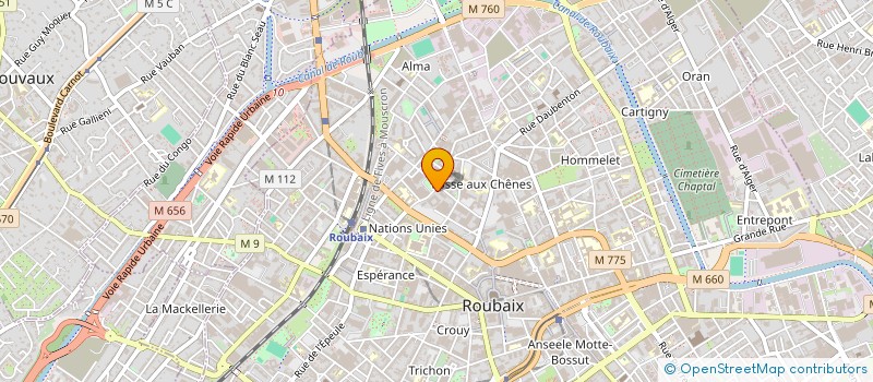 localisation de l'entreprise HABITAT STRUCTURE INVESTISSEMENT à ROUBAIX