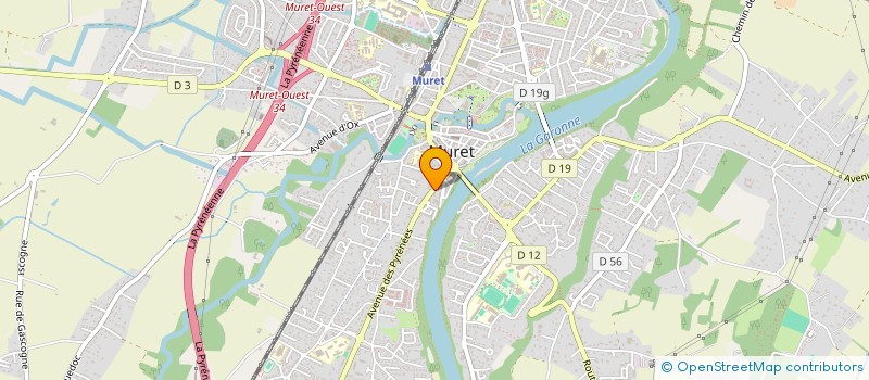 localisation de l'entreprise HABITAT TP  MURET