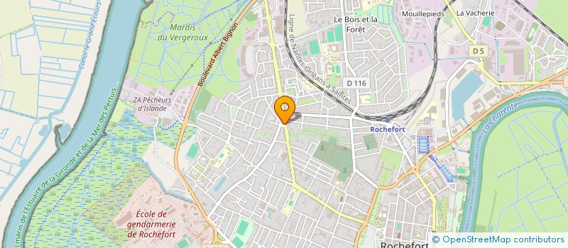 localisation de l'entreprise HABITAT TRADITIONNEL CHARENTAIS  ROCHEFORT