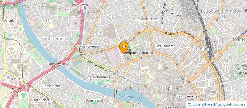 localisation de l'entreprise HABITAT & URBANISME  TOULOUSE