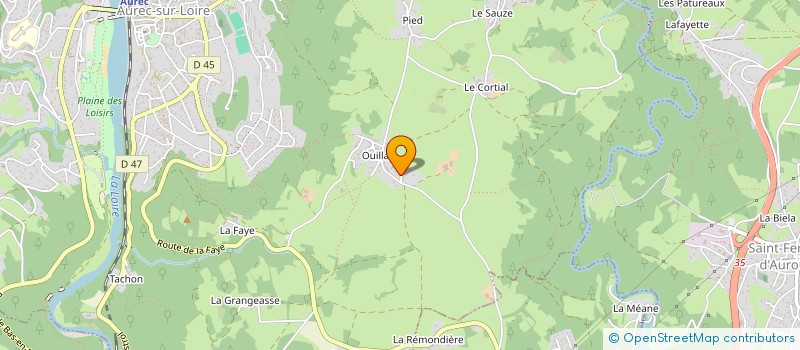 localisation de l'entreprise HABITATION à AUREC SUR LOIRE