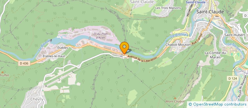 localisation de l'entreprise HABITATION AMENAGEMENT RENOVATION  SAINT-CLAUDE