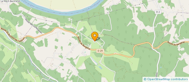 localisation de l'entreprise HABITATION SOLEIL  LE BUISSON-DE-CADOUIN