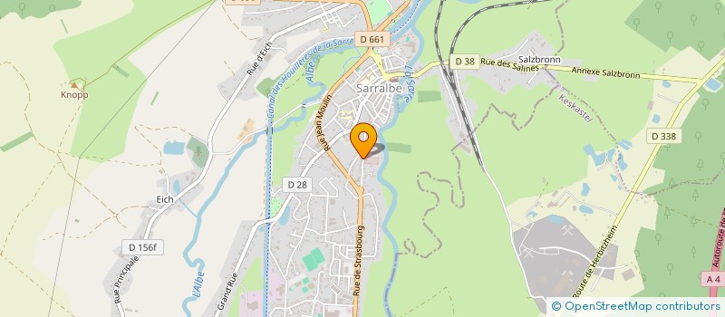 localisation de l'entreprise HABITATIONS NOUVELLES CREATIONS  SARRALBE