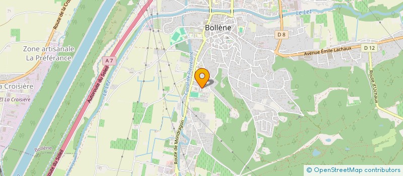 localisation de l'entreprise HABITATIONS PROPRE MEDITERRANEE  BOLLENE