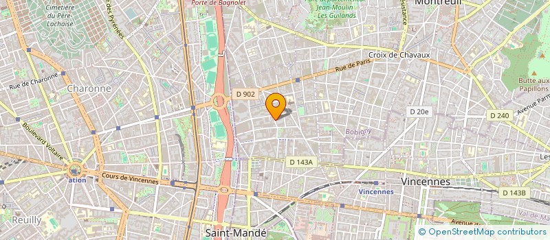 localisation de l'entreprise HABITATIS à MONTREUIL
