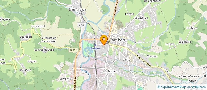 localisation de l'entreprise HABITATS LIBRES DU LIVRADOIS  AMBERT