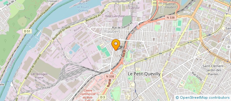 localisation de l'entreprise HABITECH SERVICES  LE PETIT-QUEVILLY