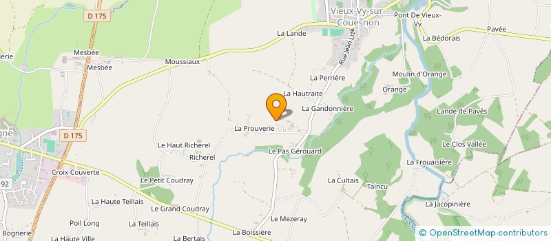 localisation de l'entreprise HABITECK  VIEUX-VY-SUR-COUESNON