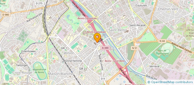 localisation de l'entreprise HABITEK  REIMS