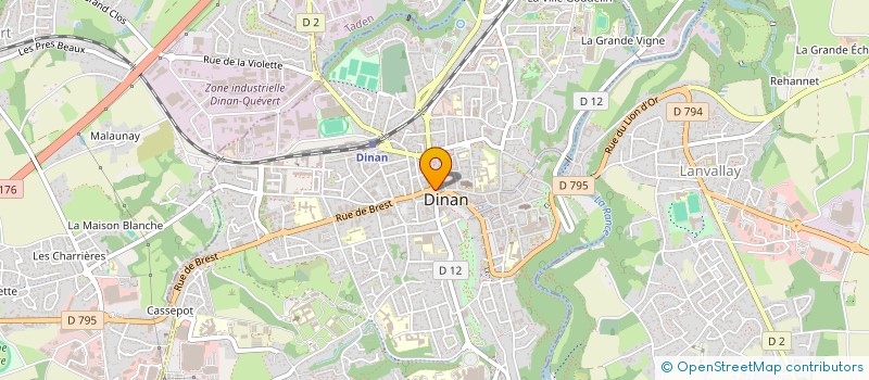 localisation de l'entreprise HABITER ET VIVRE AUTREMENT EN PAYS DE RANCE EMERAUDE  DINAN