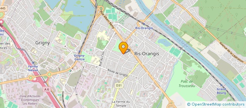 localisation de l'entreprise HABITER VERT  RIS-ORANGIS
