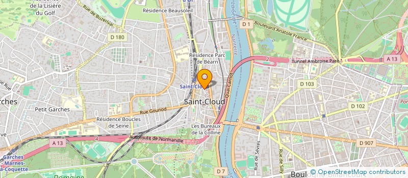 localisation de l'entreprise HABITUS CONSULTING  SAINT-CLOUD