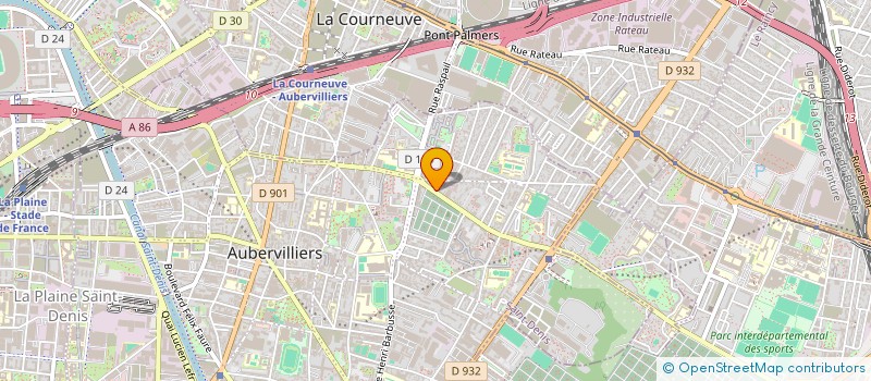 localisation de l'entreprise HABIVALOR à AUBERVILLIERS