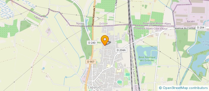 localisation de l'entreprise HABM  LAPALUD