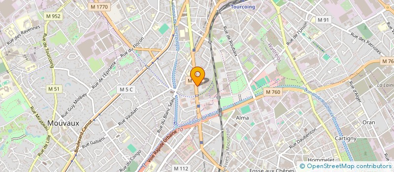 localisation de l'entreprise HABONY  TOURCOING