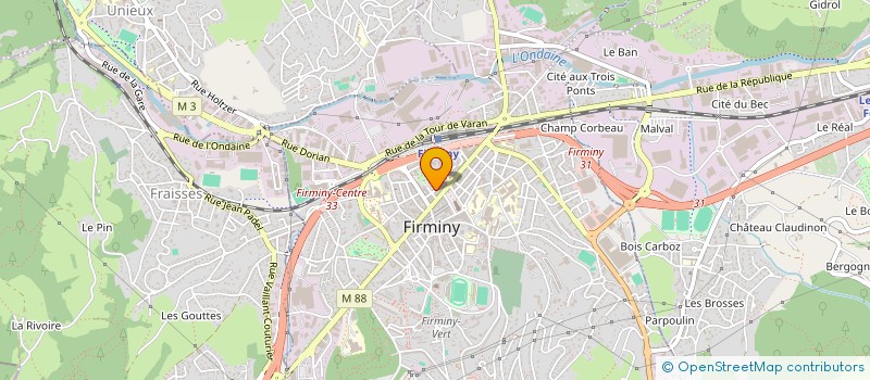 localisation de l'entreprise HABOUZIT à FIRMINY