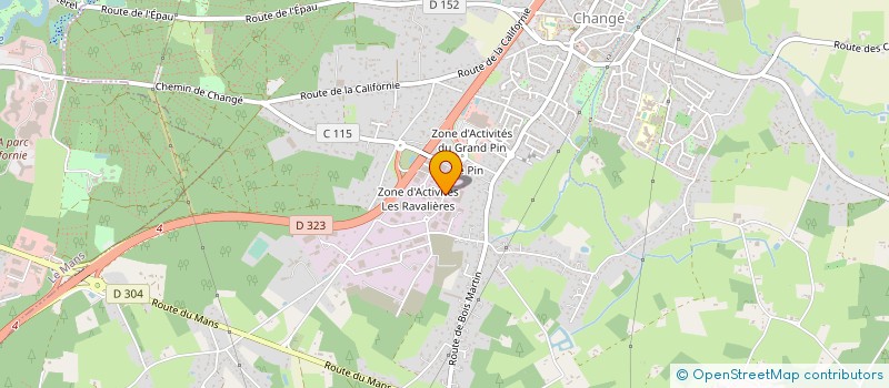 localisation de l'entreprise HABRIAL MANUTENTION à CHANGE
