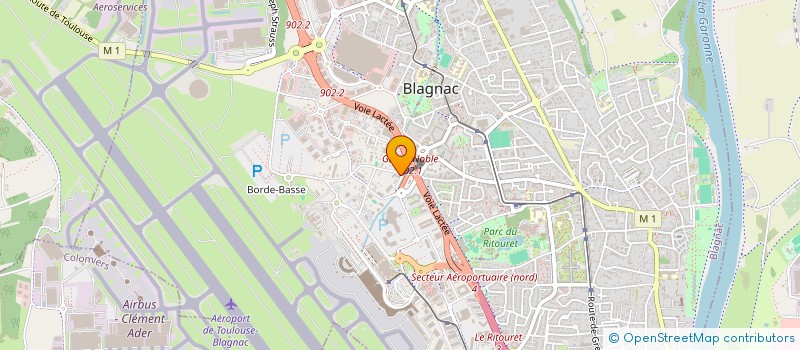 localisation de l'entreprise HABT à BLAGNAC