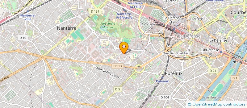 localisation de l'entreprise HABY BEAUTY à NANTERRE