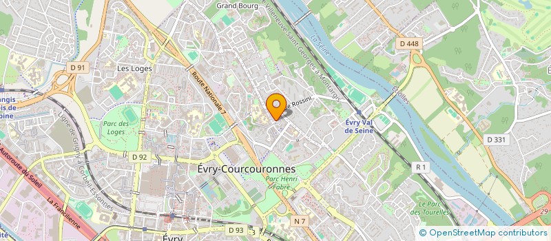 localisation de l'entreprise HABYKA à EVRY-COURCOURONNES