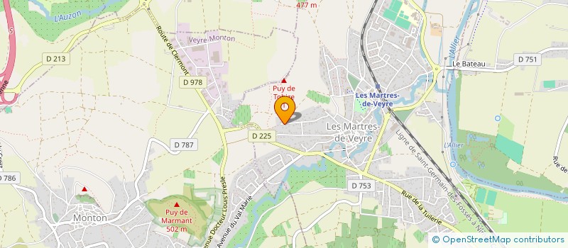 localisation de l'entreprise HAC  LES MARTRES-DE-VEYRE