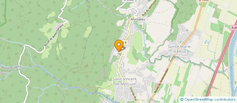 localisation de l'entreprise HAC IMMO  SAINT-VINCENT-DE-MERCUZE