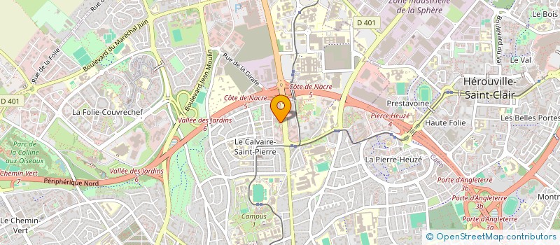 localisation de l'entreprise HAC PHARMA  CAEN