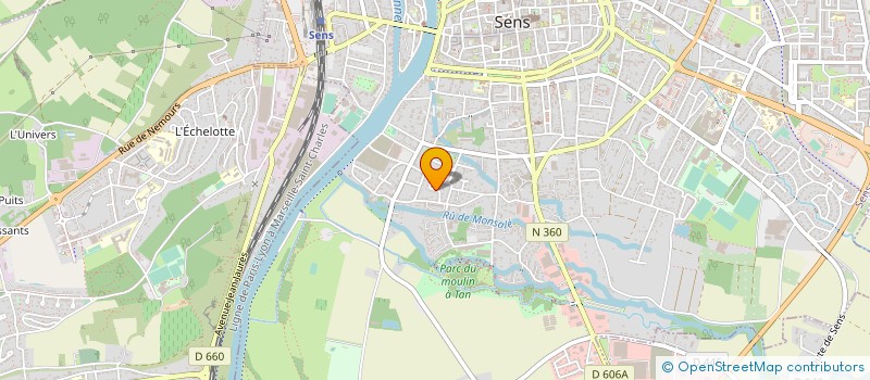 localisation de l'entreprise HACAR INVEST à SENS