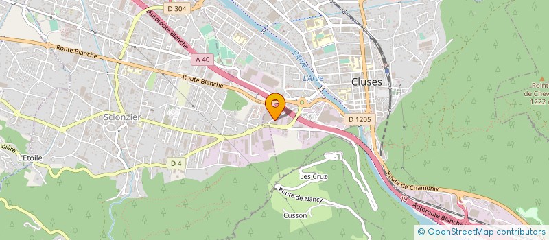 localisation de l'entreprise HACER TRAITEMENTS THERMIQUES - HTT à CLUSES