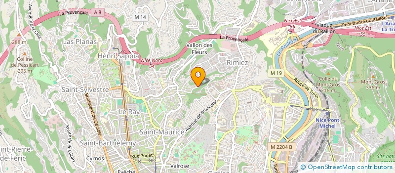 localisation de l'entreprise HACHACK INVEST à NICE