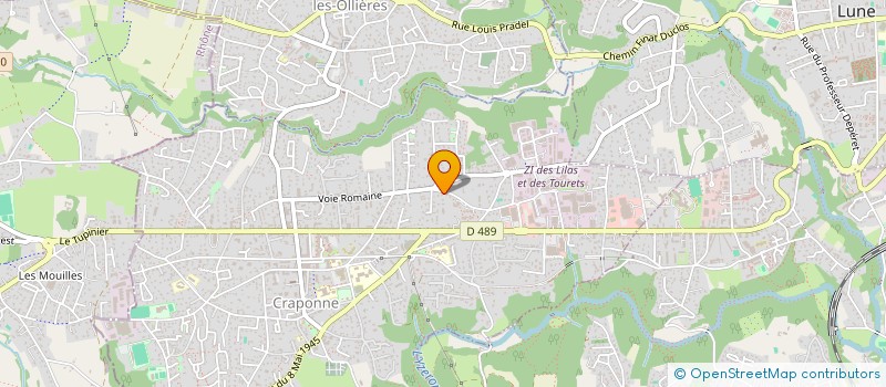 localisation de l'entreprise HACHAIR COUVERTURE  CRAPONNE