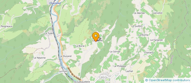 localisation de l'entreprise HACHE A BOIS  LETRA