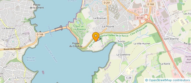 localisation de l'entreprise HACHE - GOYAT  SAINT-MALO