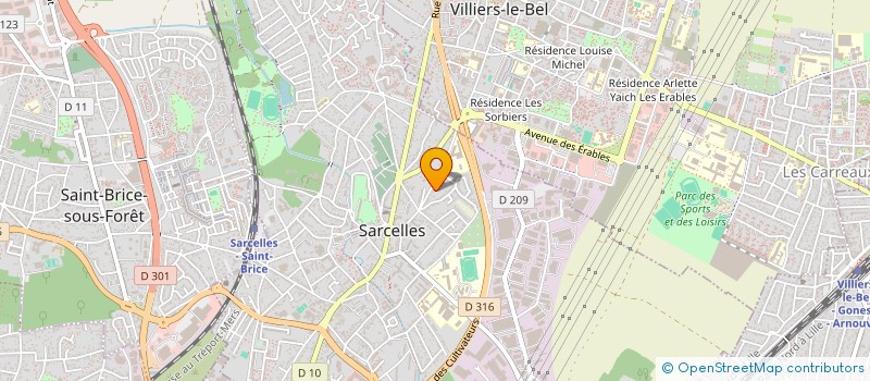 localisation de l'entreprise HACHOKARE à SARCELLES