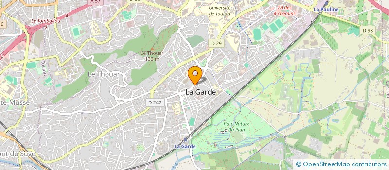 localisation de l'entreprise HACHTAG à LA GARDE