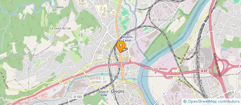 localisation de l'entreprise HACI BABA CONCEPT à GIVORS