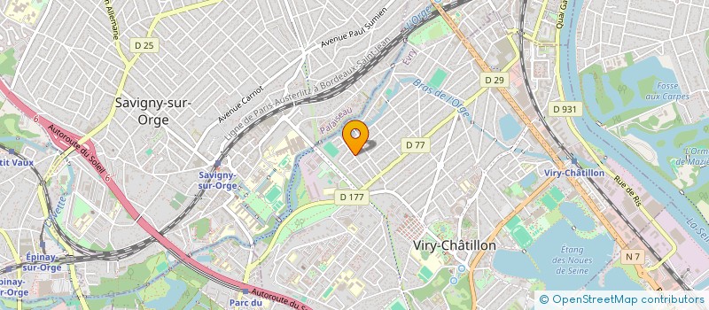 localisation de l'entreprise HACI IMMO à VIRY-CHATILLON