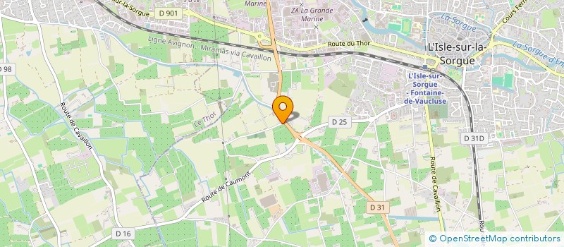 localisation de l'entreprise HACIENDA 4  L'ISLE-SUR-LA-SORGUE